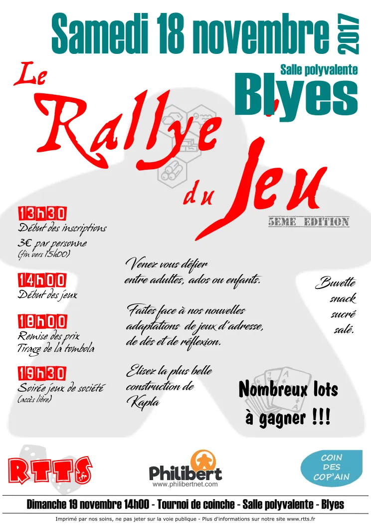Affiche : 5ᵉ Rallye du jeu