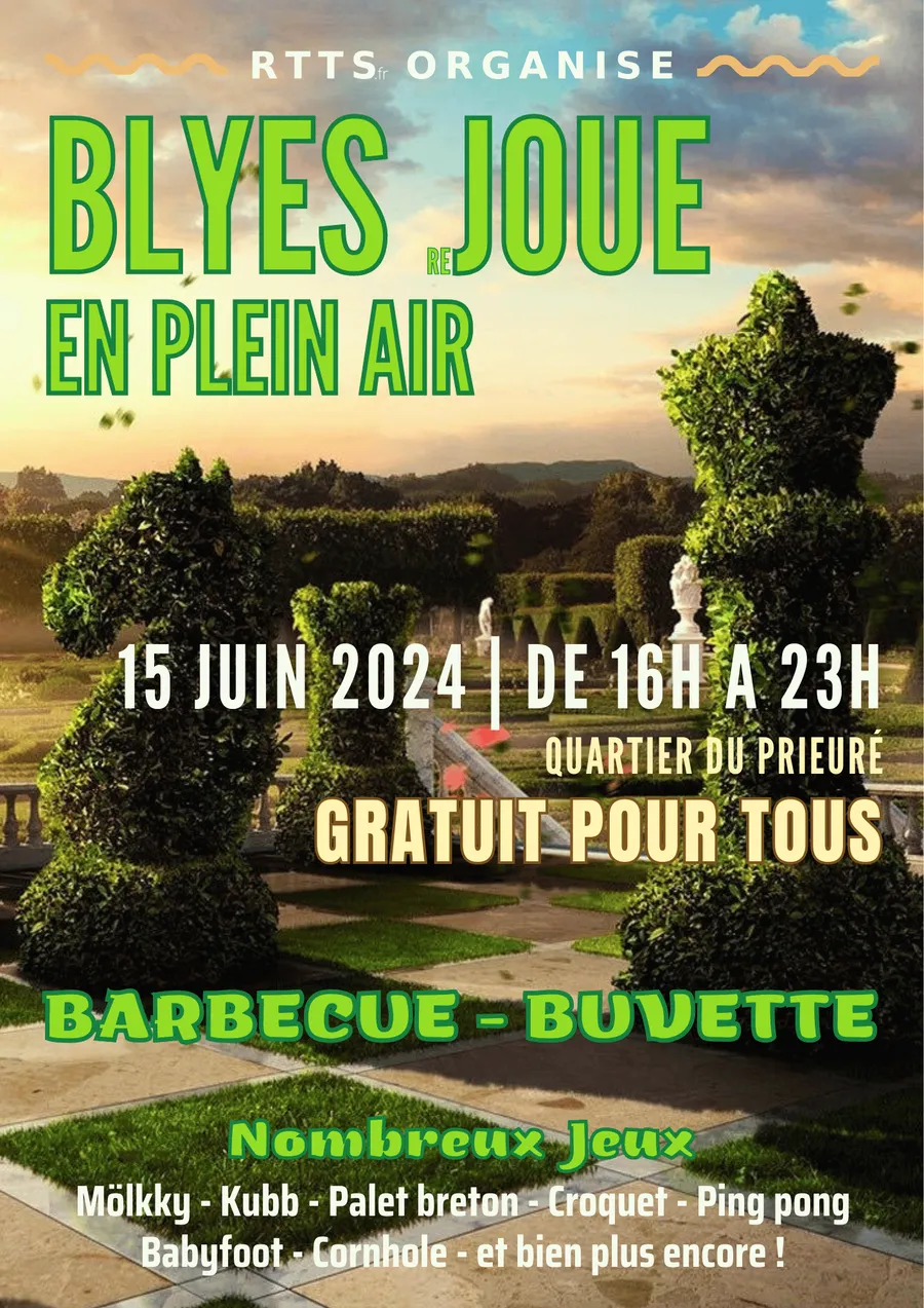 Affiche : Blyes (re)joue en plein air