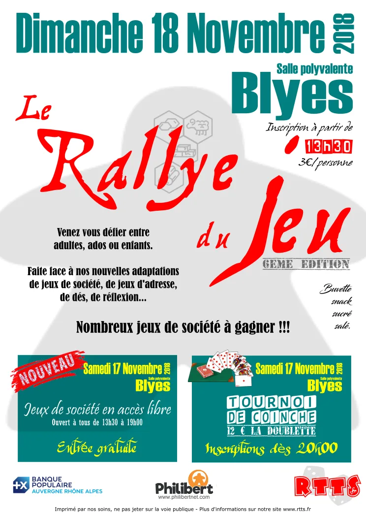 Affiche : 6ᵉ Rallye du jeu
