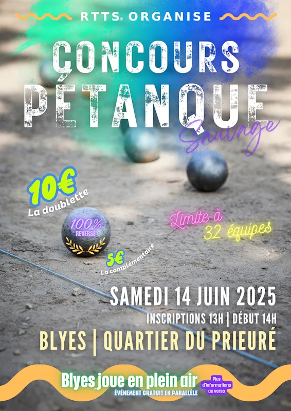 Concours de pétanque sauvage 2025